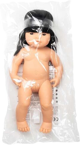 Miniland Educational - 15'' Anatomically Correct Baby Doll, Asian Girl in Saudi Arabia