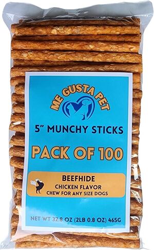Rawhide Stick 5-Inch | Chicken Flavor Dog Chew Treat | Dental Sticks (Pack of 50) in Saudi Arabia