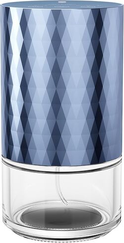 Waterless Diffuser Essential Oil 100ml Capacity Scent Air Machine for Home Aromatherapy Premium Metal Nebulizer Battery Operated 3 Mist Settings Timers Color Light AN5(Desert Titanium) in Saudi Arabia