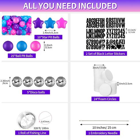 Giant Friendship Bracelet Garland Kit, DIY Birthday Banner Kit with Letters Ball Customizable Jumbo Garland for Wedding Famous Singer Party Decor(Macaron) in Saudi Arabia