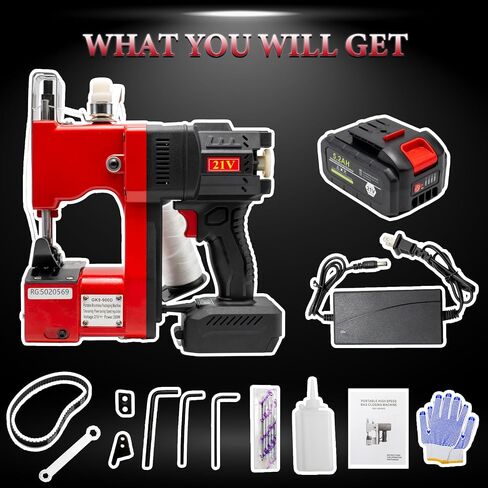Battery Bag Sewing Closing Machine Brushless Motor Cordless Portable Bag Closer Stitcher Packing Machine in Kuwait