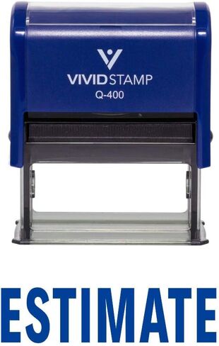 Estimate Self Inking Rubber Stamp (Red Ink) - X-Large in Kuwait