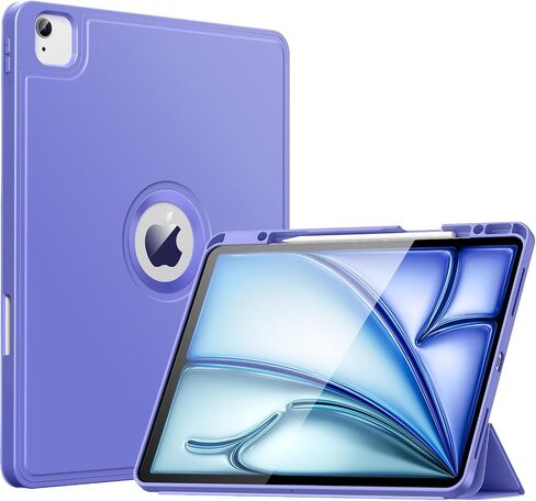 MoKo for iPad Air 13 Inch M2 Case 2024/ iPad Pro 12.9 Case (6th/5th Gen 2022/2021) with Pen Holder, Smart Protective Cover for iPad Air 13 inch with Back Trifold Stand, Auto Wake/Sleep, Navy Blue in Saudi Arabia