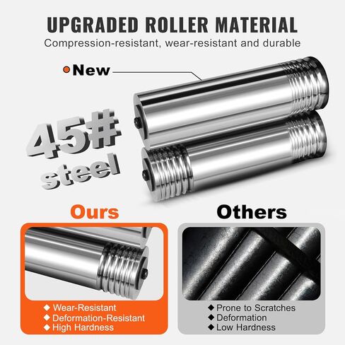 VEVOR Rolling Mill, 3"/76 mm Jewelry Rolling Mill Machine, 1: 2 Gear Ratio, 3-in-1 Multi-Function Rolling Mill, 0.1-7mm Press Thickness for Metal Jewelry Making Sheet Square Wire Semicircle Pattern in Saudi Arabia