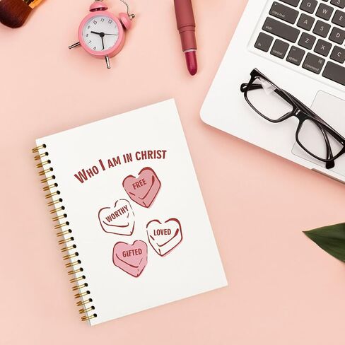 Bible Spiral Notebook, Bible Note Taking Supplies Notebook Journal, It Is Well With My Soul, Cute notebook, Blue Trendy Hardcover Gifts Notebook for Teen Girls Student Teacher,Christian Gifts for Women 5.5x8.3 inch in Saudi Arabia