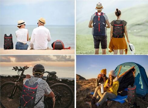 levayhill 16L Hiking-Daypack, Water-Resistant-Lightweight Foldable Travel Backpacks, Camping Outdoor Backpack Carry-on Bag in Kuwait