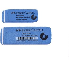 2Pcs Blue Sand Eraser,Double Head Sand Easy to Clear Colored Pencils, Ballpoint Pens and Ink Marks, Pencil and Ink Pen Rubber School Stationery Office Correction Supplies Pen-Style Erasers Products