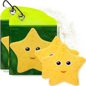 Mity Rain Sand مزيل لـ Beach - Sand Eraser Wipe Mitt Facs ، Hacts Essentials for Child