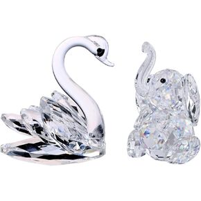 H & D Hyaline & Dora Sparkle Crystal Cute Animal Paperights ، Home Decoration Homps