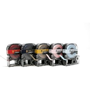 حزمة أشرطة Epson Labelworks - 5 أشرطة قابلة للطباعة - 212RBBPX ، 212RBGPX ، 212RBPPX ، 212RGNPX ، 212RPX