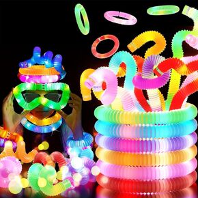 24 PCS HAMIMOS تضيء أنابيب البوب ​​توهج ، عيد الميلاد هالوين ألعاب الخفيفة ، مستلزمات زخارف الحفل