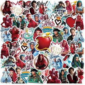 60Pcs Popular Birthday Party Decorations Stickers, Red and Blue Birthday Decorations Include Stickers 30 Styles 2 Each, Movie Theme Party Supplies for Big Fans