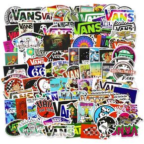 Skateboard Stickers 100pcs Cool Brand Skate Stickers for Teens Boys Adults Kids Waterproof Vinyl Aesthetic Stickers Skateboard Accessories for Laptop Water Bottles Luggage