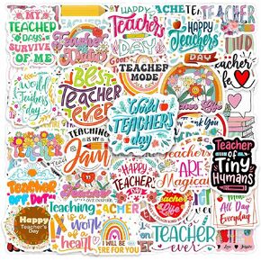 100pcs ملصقات عيد الأم حزمة ، شارات الفينيل المقاومة للماء لزجاجات المياه وأجهزة الكمبيوتر المحمولة وأفضل حفلات العطلات