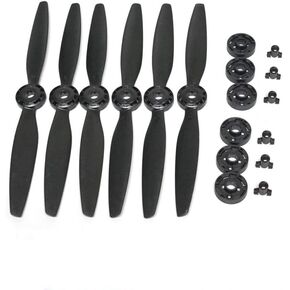 Typhoon H 480 PARTION PARTS 3 أزواج Blade A B PROPELLERS PROPELLERS PROPELLER SELF مع قاعدة Prop لـ Yuneec 6PCS Black