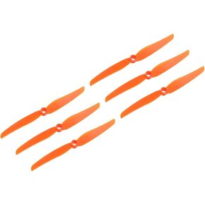Meccanixity 6pcs 7035 RC Propellers Blade Prop 2 Vane 17.8cm DIA Plastic for RC Quadcopter Prop البديل ، البرتقالي مع 9 غسالات بلاستيكية