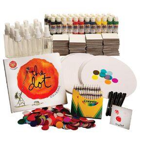 S&S Worldwide Dot Day Event Pack, for 100+ Kids, Schools, Libraries, Community Groups, Incl. "The Dot" Book and Supplies for Two Art Activities Plus How-to Guide, Accessible for Many Ages/Abilities