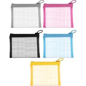5 PCS MINI ZIPPER POUCH صافية صغيرة سحاب حقيبة السوستة حقيبة السوست