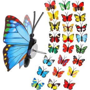 40 PCS Thumb Thumb Tooms Colorful Butterfly Thumb Tooms Cute Pushpins Push Pins Pushpins ملونة للوحة النشرة صور Cork Board Wall Home Gall