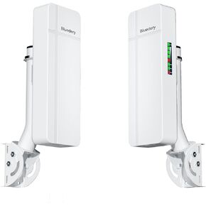 Point to Point Wireless Bridge with Mount for Starlink Internet, 3KM Outdoor 5.8G Network WiFi Bridges Extender CPE Access Point with 16DBi Antenna 100mbps / 1Gbps LAN Port 24V PoE Injector 2-Pack