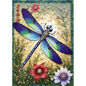 Gem Dragonfly Puzzles for Adults 1000 Pieces, Unique Flower Jigsaw Puzzles 1000 Pieces, Difficult Animal Plant Jigsaw Puzzles for Adults, Great Gift for Jigsaw Puzzle Lovers