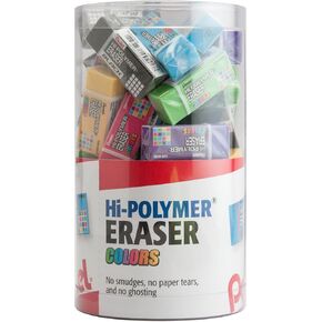 Pentel Hi-Polymer Eraser Colors-محايات كتلة صغيرة متنوعة ، خالية من اللطخة ، غير كاشفة ، للمدرسة ، المكتب والفن ، حزمة 48 (ZEH05CRM-4)