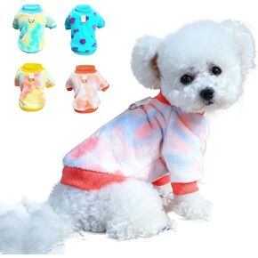 Dog Sweater, Dog Sweaters for Small Dogs, Dog Clothes for Small Dogs Girl Boy, Ultra Soft and Warm Puppy Cat Pet Sweater Dog Coat for Winter Blue M