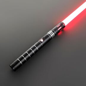 Dueling Light Saber, XRGB 3.0 Motion Control Smooth Swing Light Saber with 16 Sound Fonts, Infinite Color Change, Aluminum Hilt, APP Control for Adults Cosplay Gift, Black