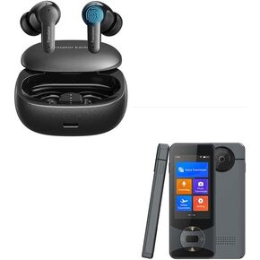 M3 Translator أذن أذن Black + W10 مترجم محمول