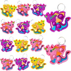 20 عبوة كبيرة الحجم التنين على ظهر السفينة مفاتيح Mini Pop Fidget Party Party Favors ، جائزة طلاب الصيف