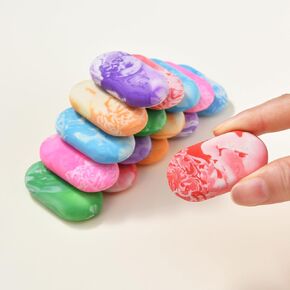 19pcs محايات رخامية لطيفة للأطفال بالجملة ، والمرح البيضاوي للفصول الدراسية ، عودة إلى هدية الحفلات المدرسية (محو الرخام البيضاوي (19) ، كبير)