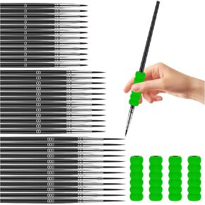 ygaohf 36 pcs تفاصيل فرش الطلاء ، فرشاة طلاء رقيقة صغيرة مع حجم 0 00 00 و 4 قبضة ، فرشاة الطرف الدقيق للتفاصيل ، فرشاة صغيرة لنموذج مصغر مائي زيت الحرف الزيت