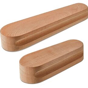 خصيص Kiyza 2PCS Clapper للخياطة ، وأداة الكي المتينة الخشبية الصلبة لتجاعيد النسيج ، وطيور الخياطة والملابس (7 بوصة و 12 بوصة)
