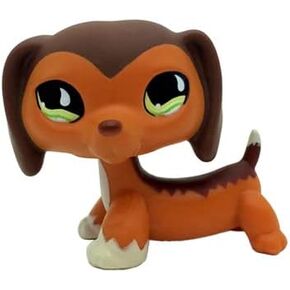 Mini Rare Pet #675 شعبية البني البني Dachshund Dog Savannah Savanh Puppy Action Figures Kids Boy Girl Toy