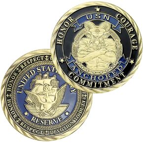 الولايات المتحدة الأمريكية المحارب البحري العسكري العملة المعدنية USN Goat Challenge