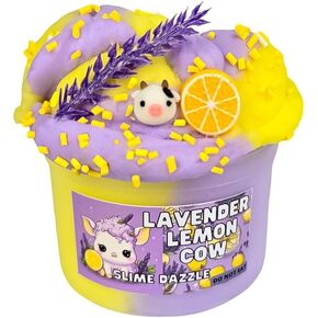 Slime Lavender Lemon Cloud Slime 8 Fl Oz Made in USA Non Sticky Slime