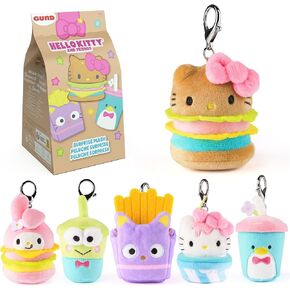 GUND Sanrio Hello Kitty and Friends Fast Food Surprise Plush Toy, Mystery Unboxing Stuffed Animal for Ages 1 and Up, Multicolor, 4" (1 of 6 Styles)