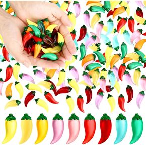 30 PCS ميني راتنج الفلفل الحار الفلفل المكسيكي الحفلات الحفلات اللوازم المكسيكية ديكورات الفلفل