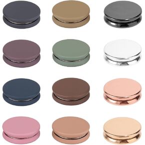 12pcs Strong Hijab Magnetic Pins, Colorful No-Snag Brooch Pins Pinless Scarf Clasp Multi-Use Hijab Magnet Buttons for Women Clothes Dress Secure Invisible Hold