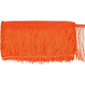 Chainette Fringe Trim, 10 Yards of 4" Polyester Braid Tassel Trim for DIY Crafts/Latin Dress/Lamp Shade Decoration/Wedding Dress/Sewing/Clothing Fringe Thread Yarn [Navy Blue]