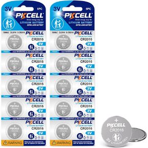 PKCELL 8 قطع بطاريات CR2032 DL2032 CR2032 بطارية ليثيوم 3 فولت