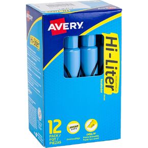 Desk Style, Chisel Tip, Blue, 12 Count (07746)