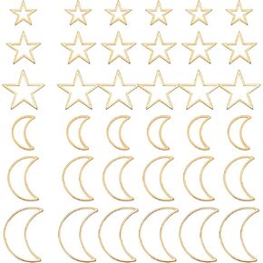 UniCraftale ربط حلقات مستطيل الموصل سحر الفولاذ المقاوم للصدأ من الفولاذ المقاوم للصدأ ربط حلقات هندسة إطار ربط حلقات حلقات سحر المعادن لصنع المجوهرات