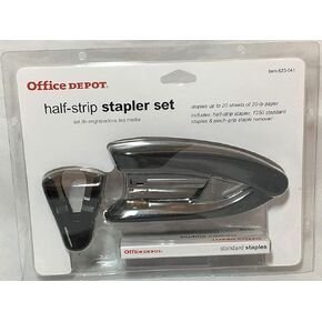 office depot half strip stapler set