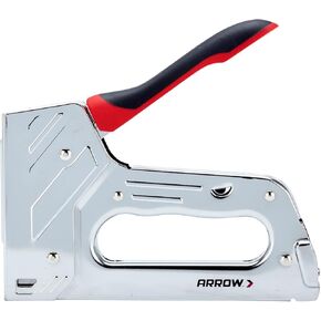 Arrow T55BL Steel Staple Gun for Upholstery, Wood, Crafts, DIY and Repairs, Manual Stapler Uses 1/4", 5/16", 3/8", 1/2", or 9/16" Staples