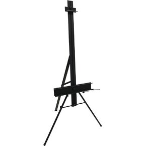 بدائل الفن Tahoe Aluminium Studio Easel - الوزن الخفيف ، المحمولة والودية سفر - يناسب اللوحات التي تصل إلى 44 " - 67" صينية تخزين قابلة للتعديل -