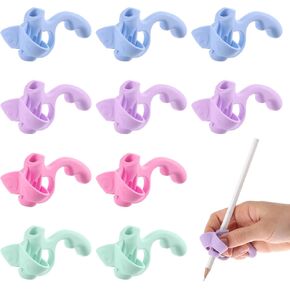 Lusofie 10 PCS Kids Pencilgrips لخط اليد قبضة القلم السيليكون لخط اليد المحمولة قلم رصاص القلم الرصاص المحمولة