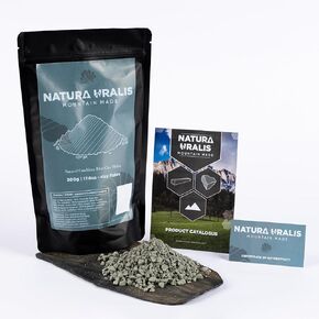 Natura Uralis Cambrian Blue Clay Flakes | 17.5 أوقية من الطين الأزرق الطبيعي ، والأزرق الرمادي إلى الباستيل الأزرق - أزمة مذهلة ، ومرضية ترابية ، ومخفضة وشق ، وأسمير الإحساس