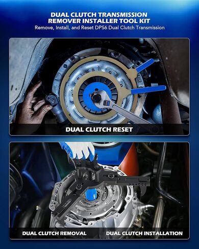 مجموعة أدوات إعادة تثبيت ناقل الحركة المزدوج من Orion Motor Tech، متوافقة مع Ford DPS6 DCT، أدوات تثبيت مزيل القابض المزدوج شديدة التحمل لإعادة الاستخدام، مجموعة أدوات القابض مع حقيبة تخزين in Kuwait
