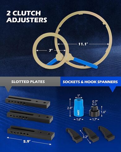 مجموعة أدوات إعادة تثبيت ناقل الحركة المزدوج من Orion Motor Tech، متوافقة مع Ford DPS6 DCT، أدوات تثبيت مزيل القابض المزدوج شديدة التحمل لإعادة الاستخدام، مجموعة أدوات القابض مع حقيبة تخزين in Kuwait